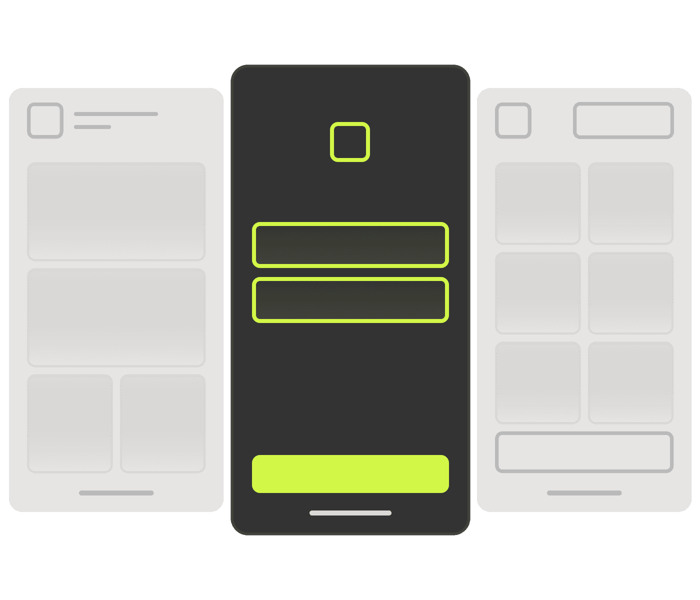 Mobile App Design illustration